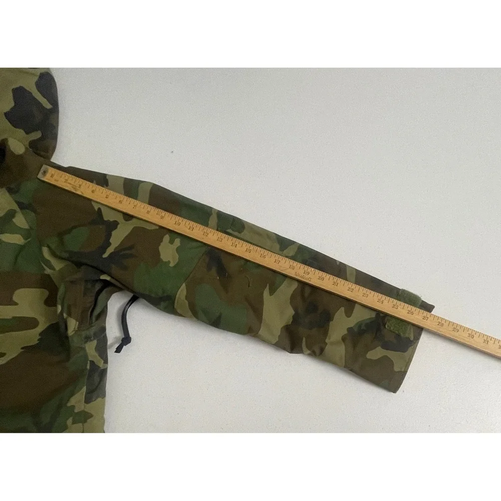 US Military ECWCS Gen 1 Woodland Camo Parka Cold Weather Jacket Small Short